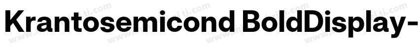 Krantosemicond BoldDisplay字体转换
